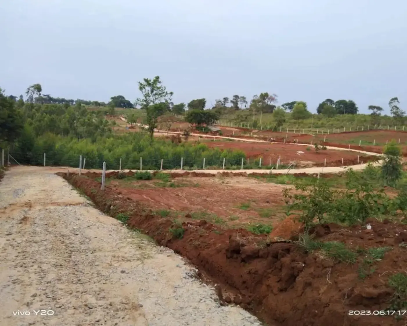 Misty valley natural pathway near agalakotta surrounded by greenery and misty views