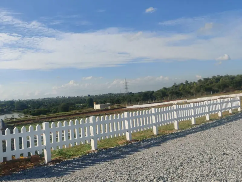 Secure fenced perimeter surrounding at lakeview farms
