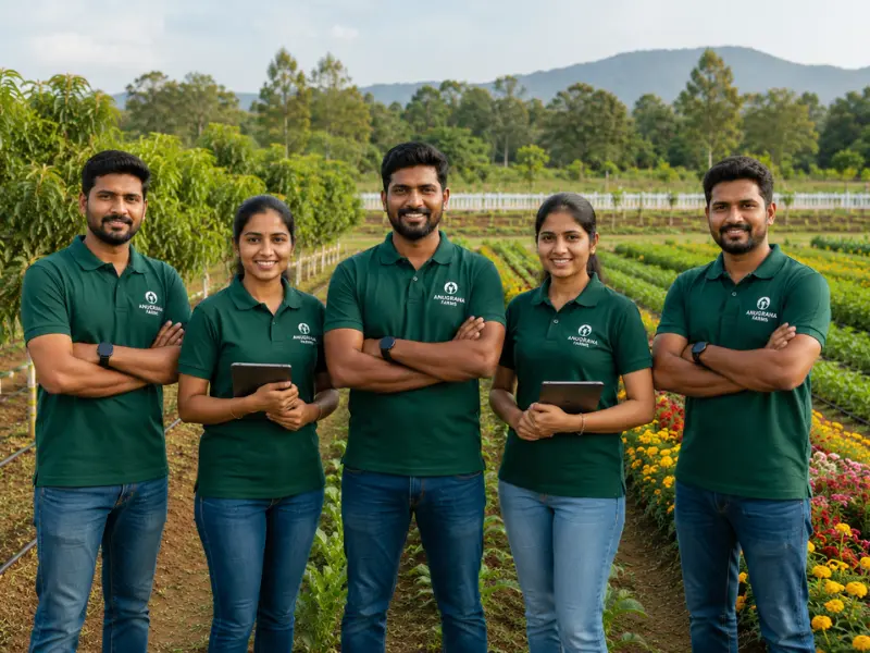 Dedicated resident farm management team at Lakeview Farms